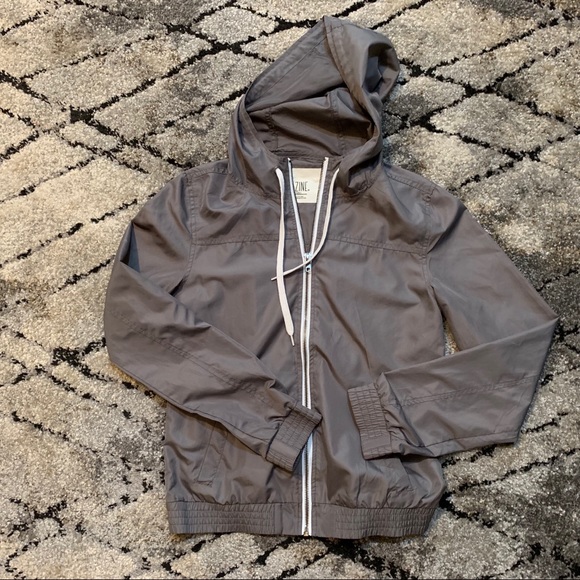 Zine Clothing Jackets & Blazers - Zine Gray Windbreaker